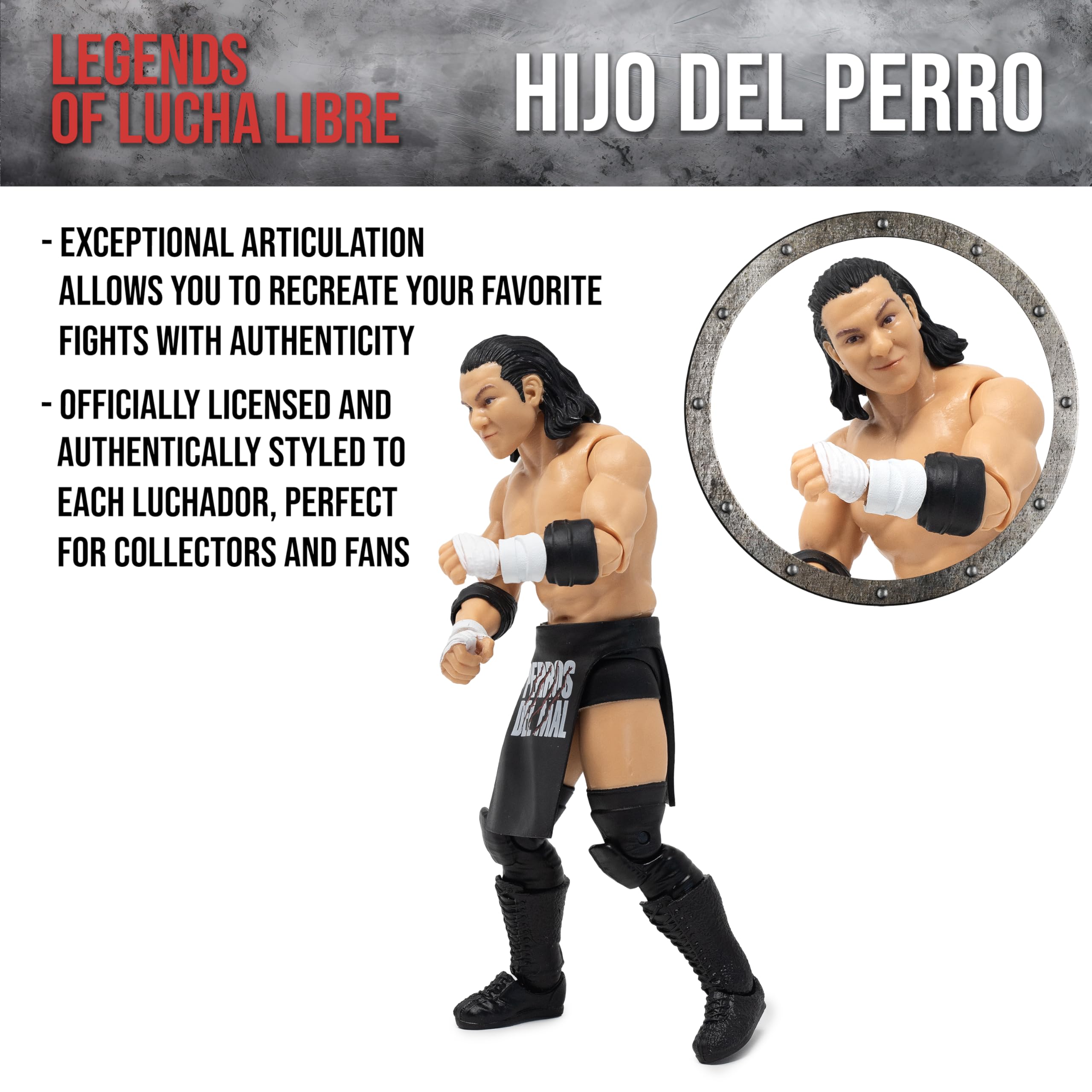 Boss Fight Studio Hijo del Perro Aguayo authentic costume detail adds authenticity to any collection