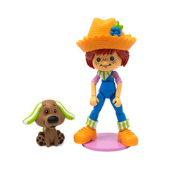 Boss Fight Studio Huckleberry Pie figure with accessories for dynamic scene creation.