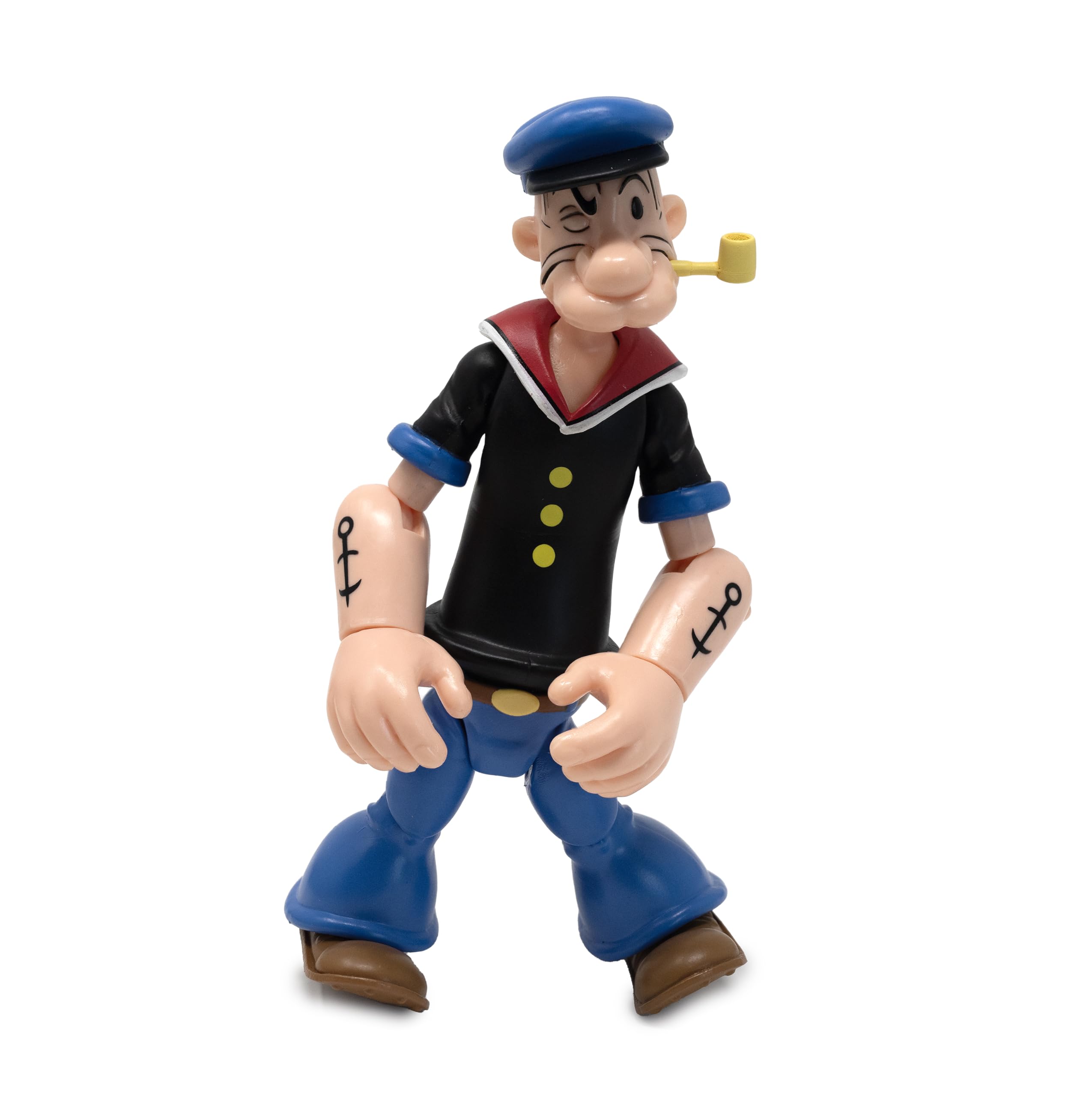 Fully posable Popeye figure supports action poses and storytelling