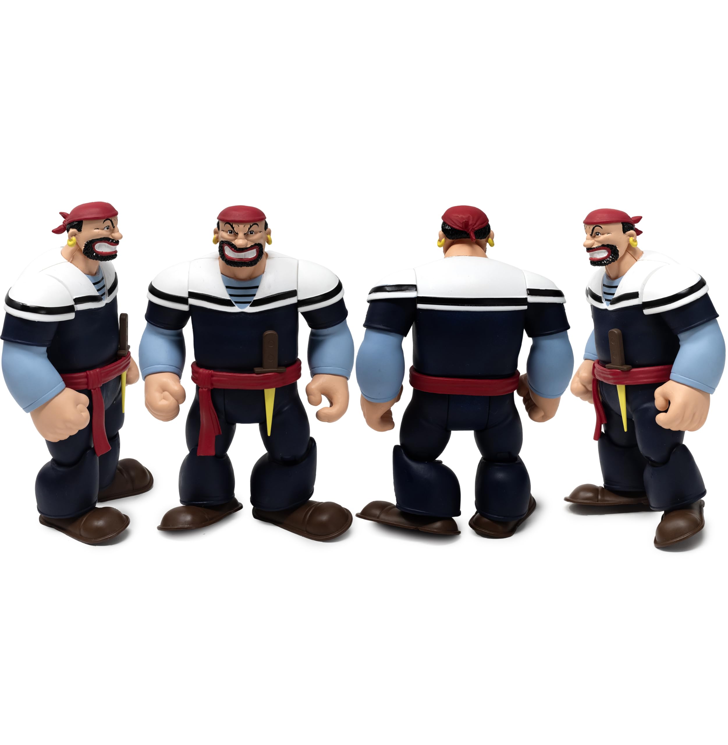 Retro 5-inch scale captures classic Popeye era charm.