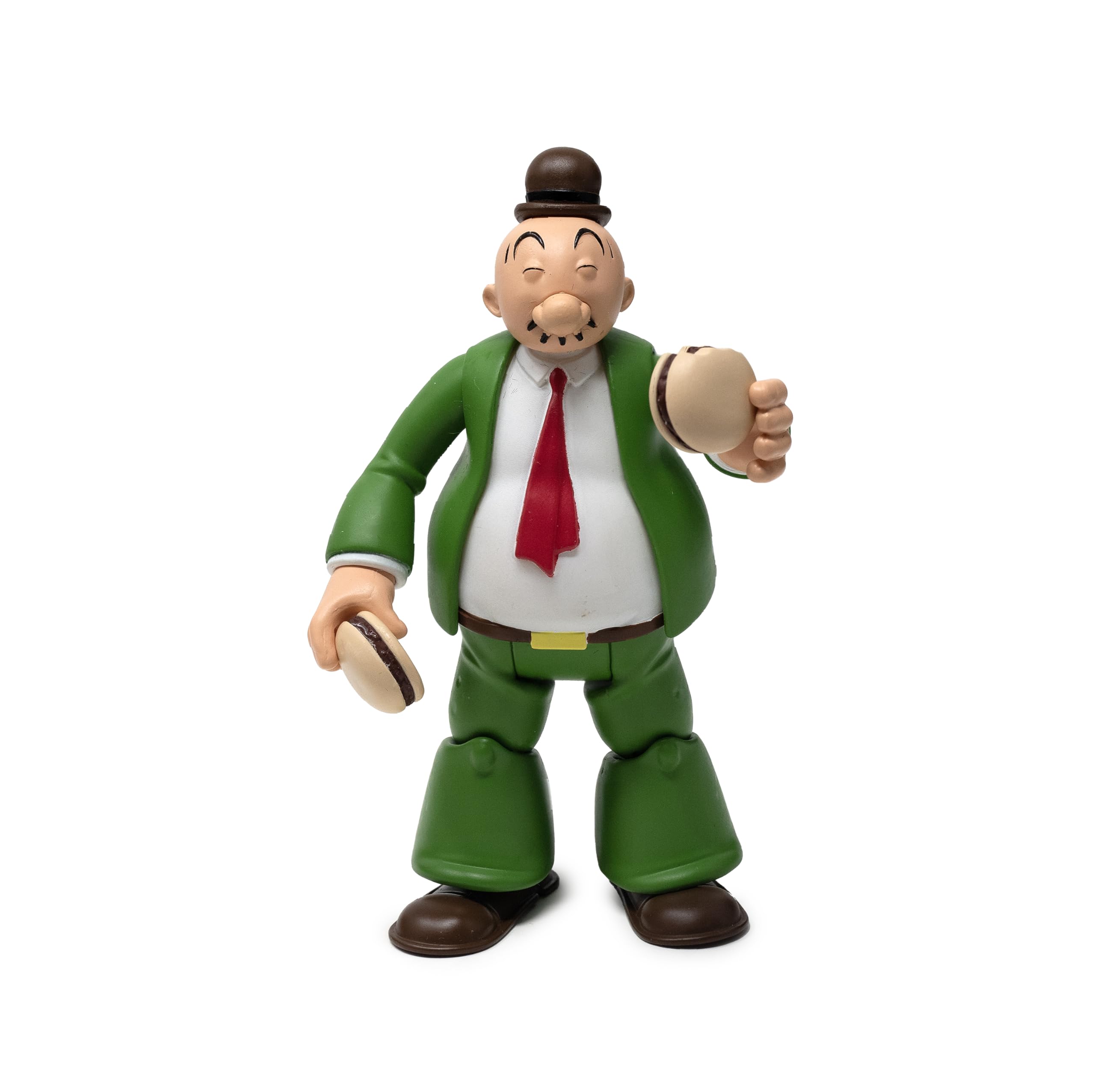 Boss Fight Studio Power Stars Wimpy figure with hamburger accessory, ideal for playful display.