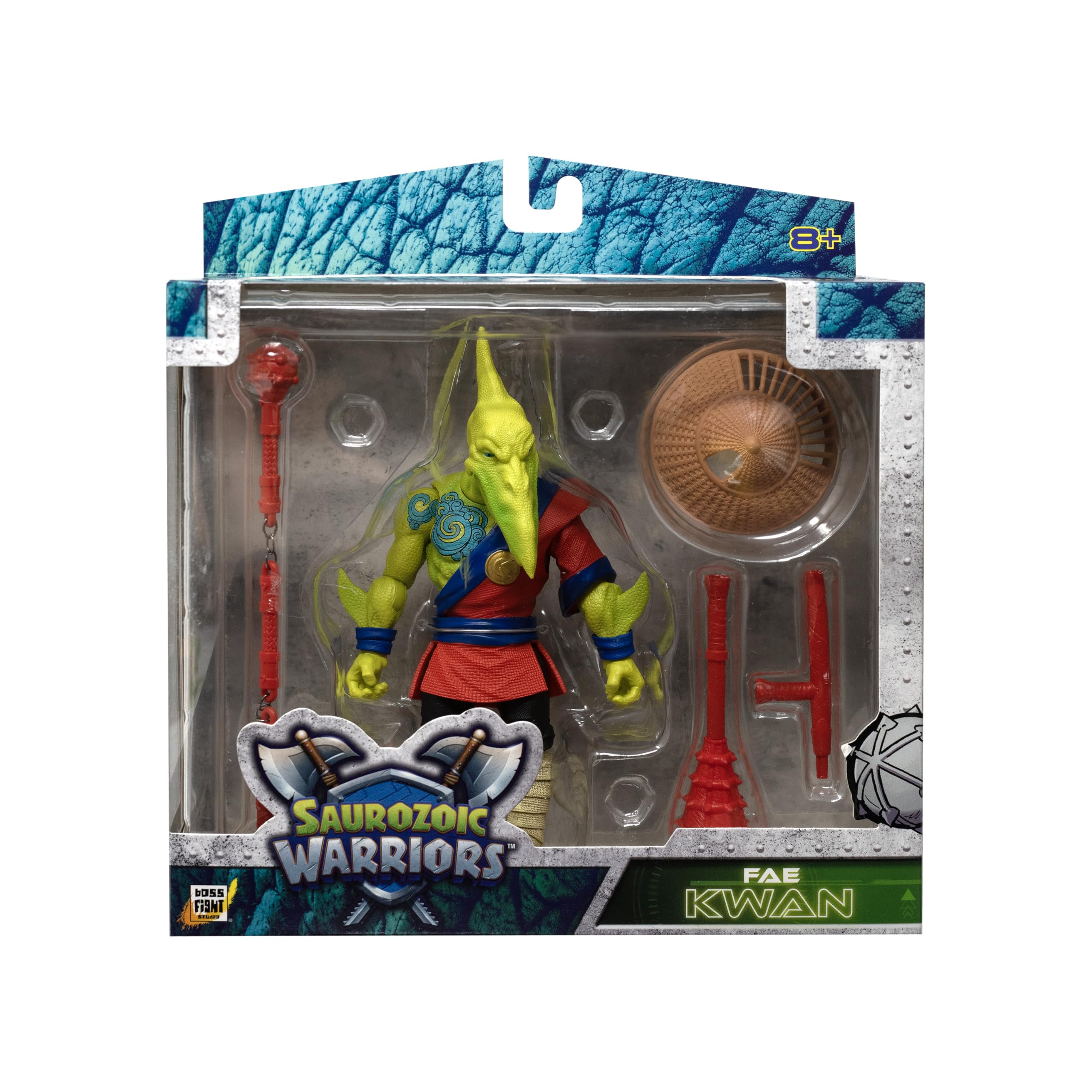 Boss Fight Studio Saurozoic Warrior Fae Kwan with club accessory