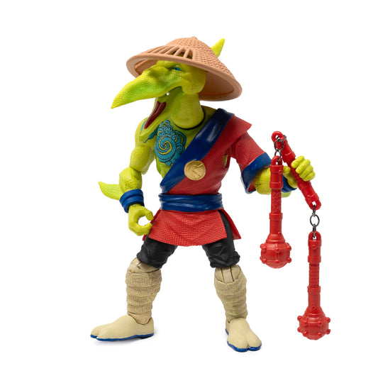 Boss Fight Studio Saurozoic Warrior Fae Kwan front portrait for dynamic display