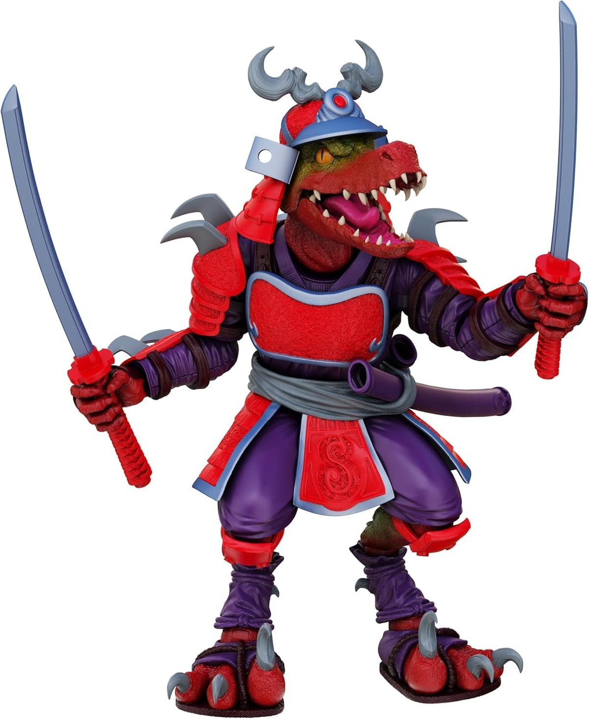 Boss Fight Studio Sokudo Legion front view shows armored dinosaur hero ready for dynamic poses.