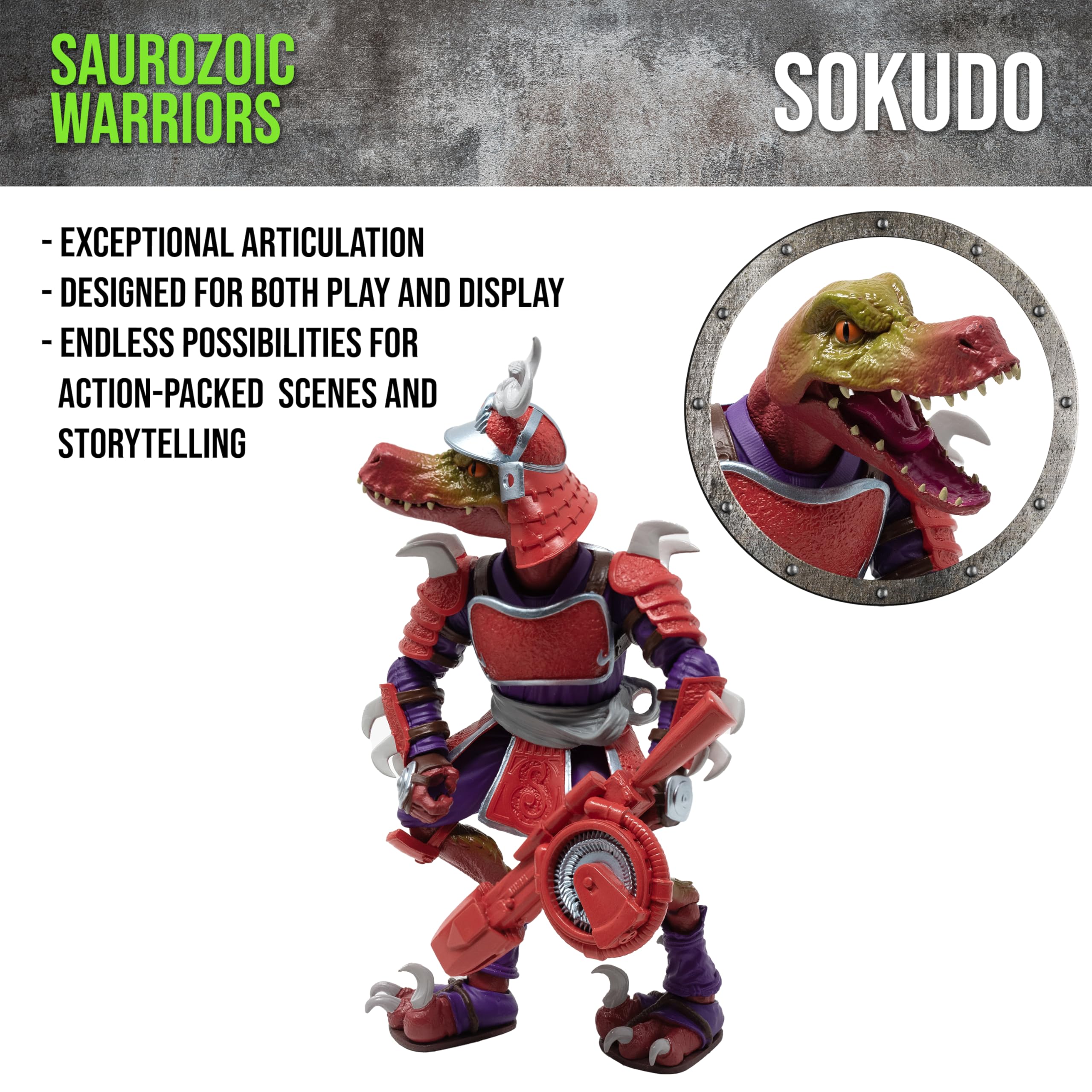 Sokudo Legion rapid-fire shuriken gun accessory shown in action-ready pose.