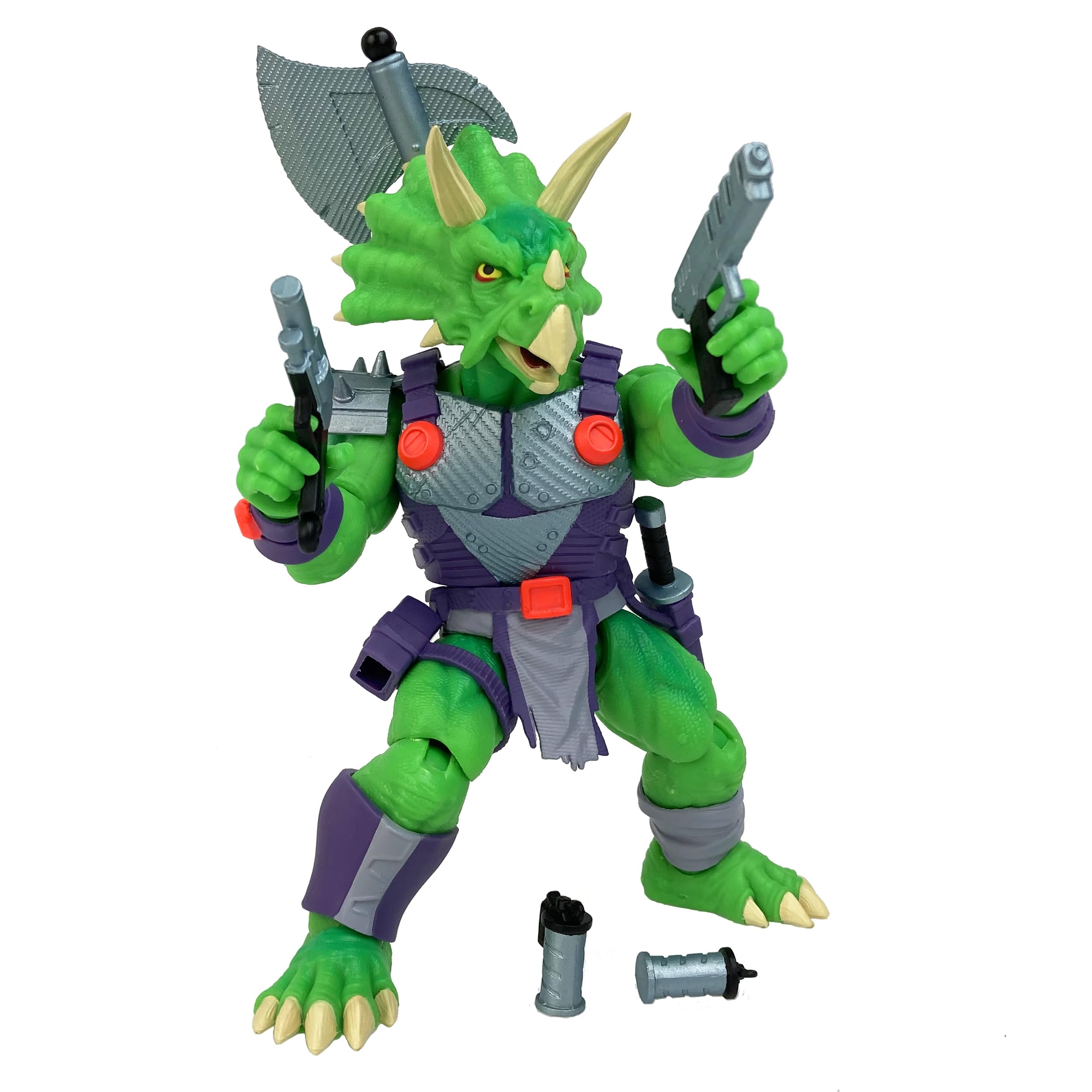 Boss Fight Studio Saurozoic Triax Skiver halberd pose for action-packed display.