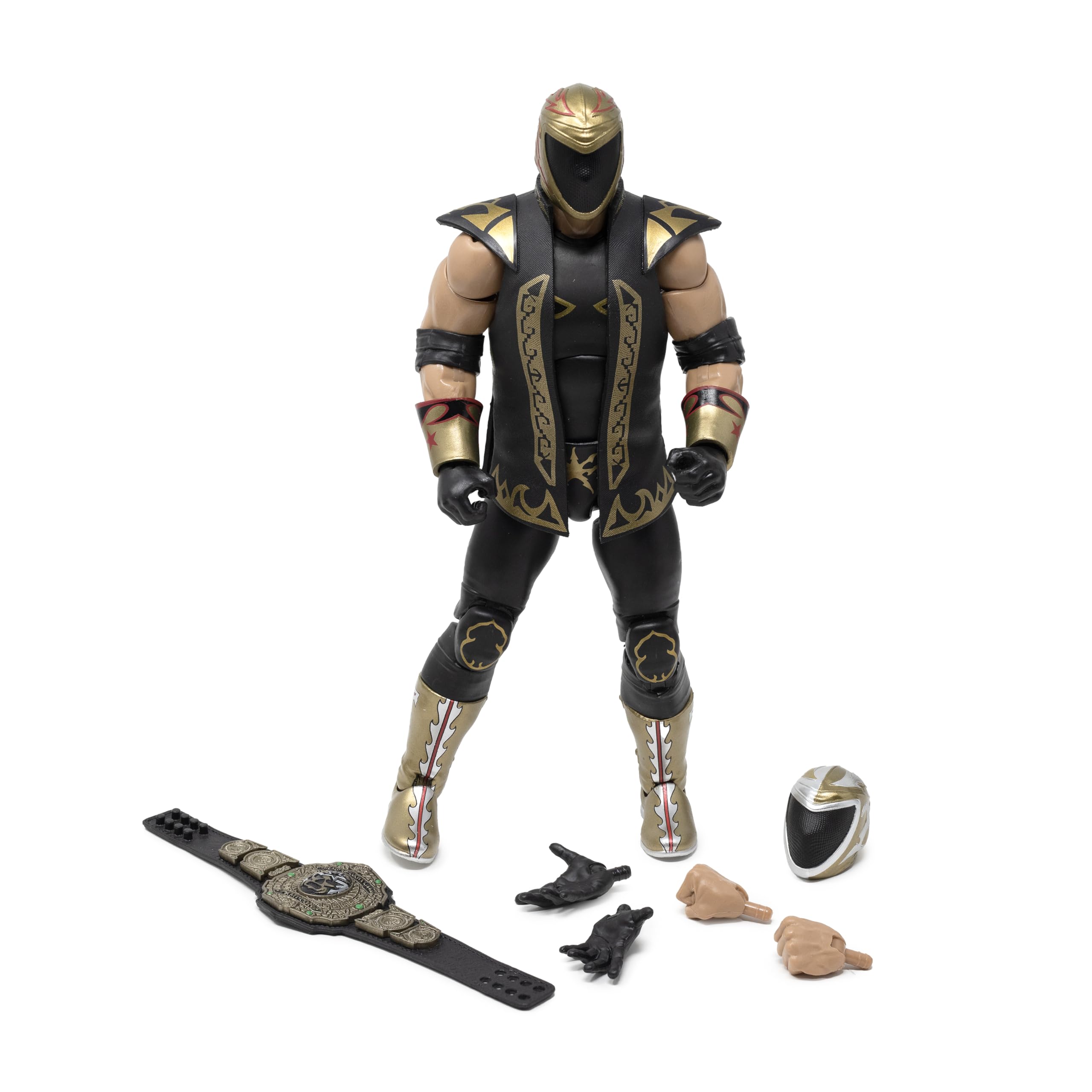 Tinieblas Jr championship belt adds authentic flair for action poses