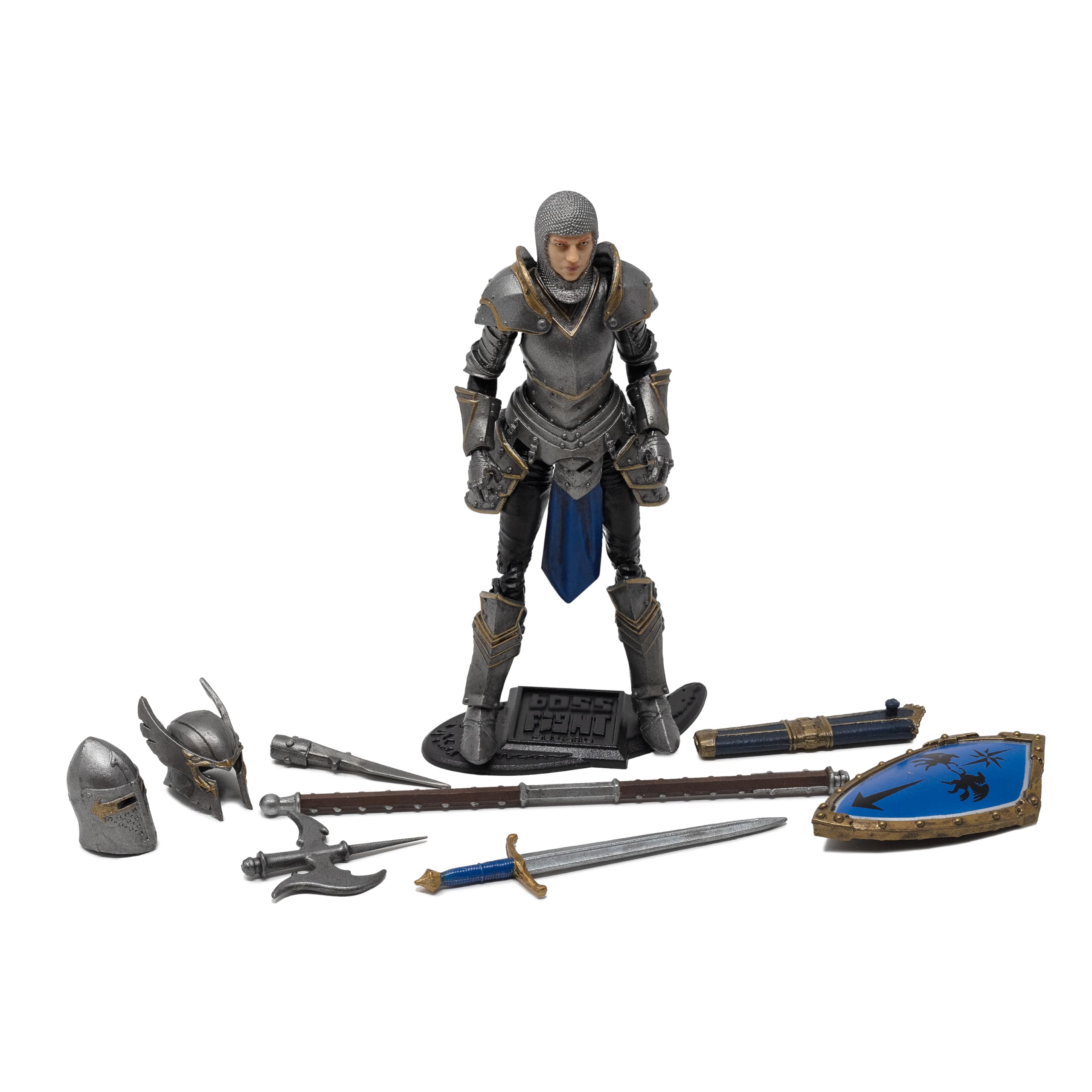 Boss Fight Studio Vitruvian H.A.C.K.S. Female Knight of Accord battle-ready pose with sword for dynamic scenes