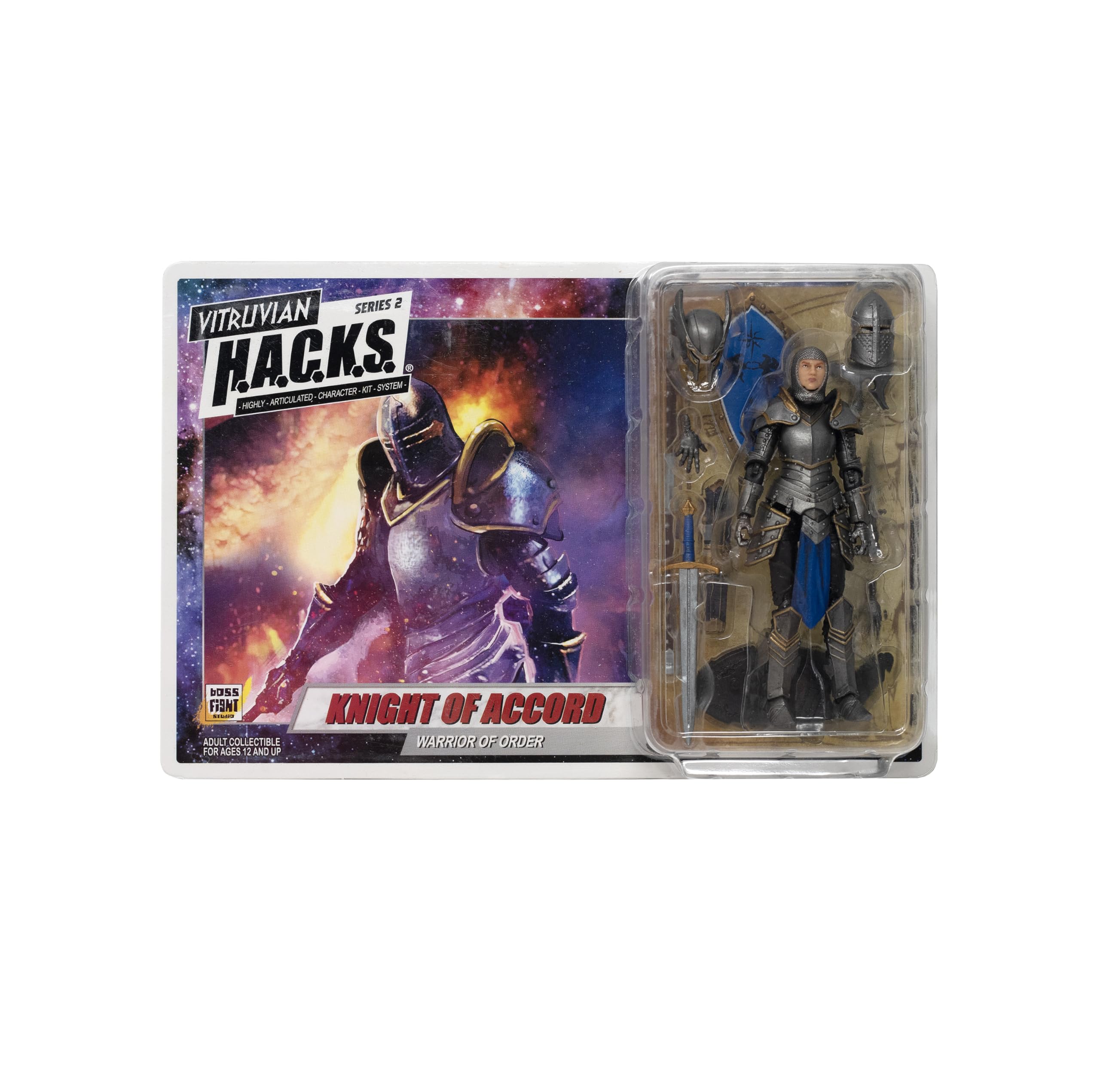 Boss Fight Studio Vitruvian H.A.C.K.S. Diorama-ready figure for storytelling and setup