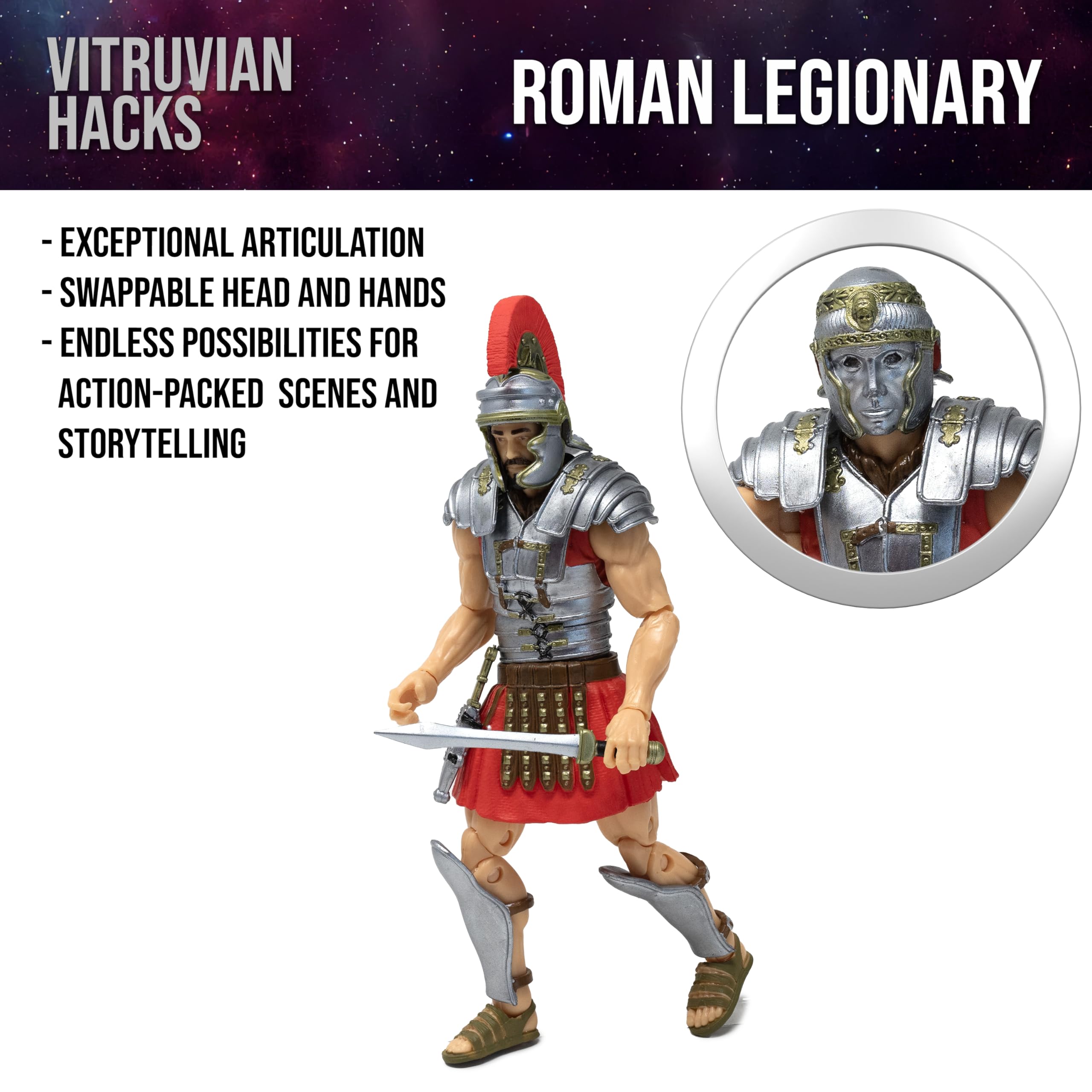 Vitruvian H.A.C.K.S. Roman Legionary javelin for action-ready stances and scenes.