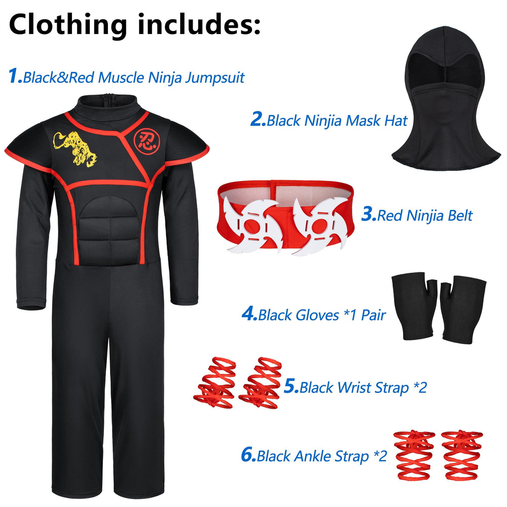 Bosvin Ninjia face mask enhances authentic ninja look for role play.