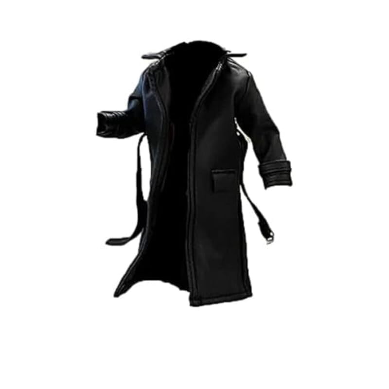 BOSWON 1/12 sodier wired trench coat, front view for 6-inch figure.
