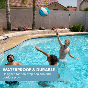 Botabee pool basketball with inlaid textured grip for improved control during games