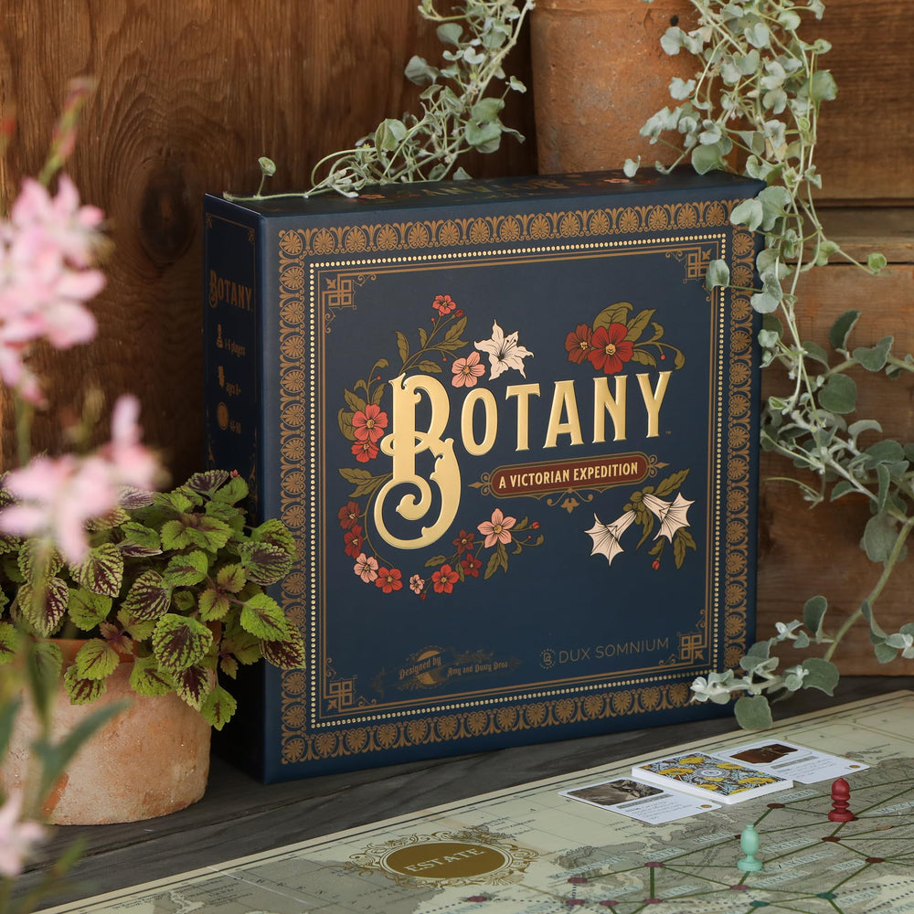 Botany board game globe-trotting visuals spark curiosity and family conversation.
