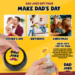 Bottle opening action with dad joke playback for crowds.