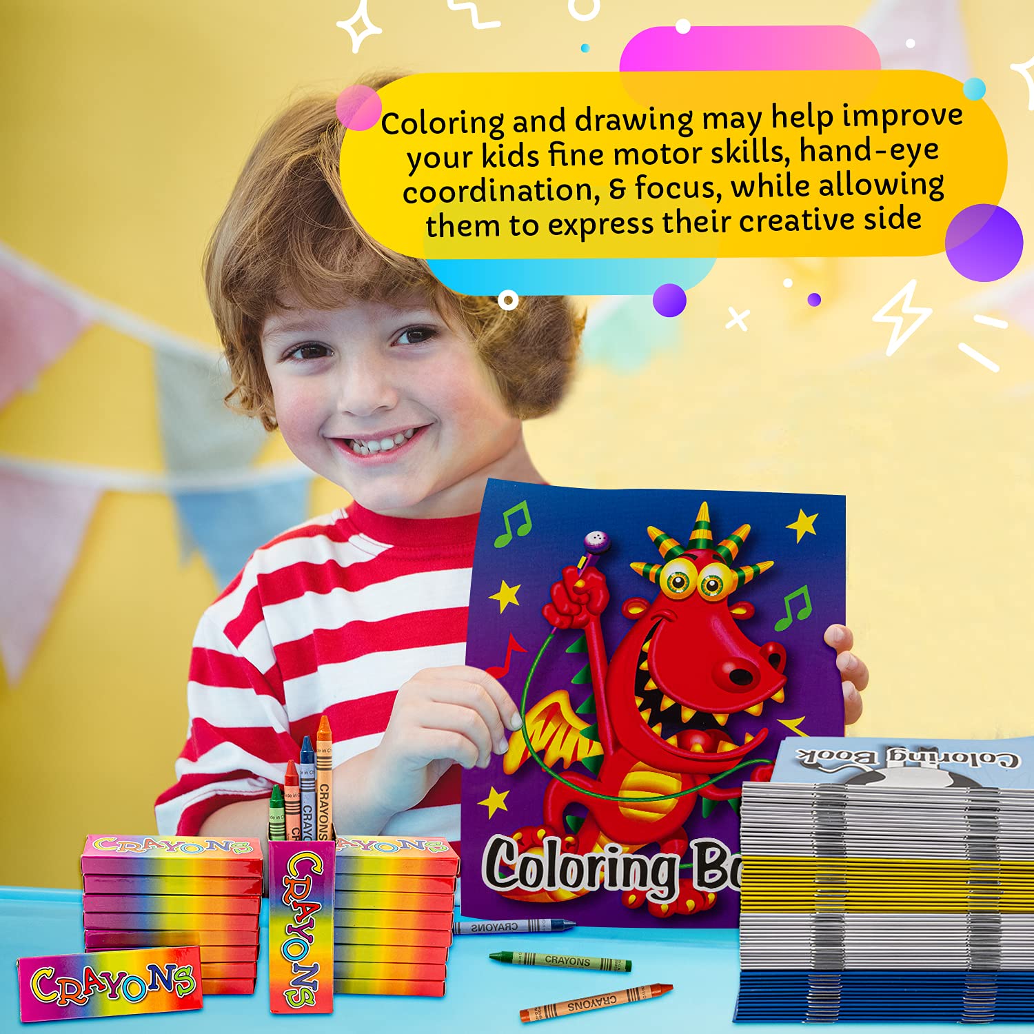 Waiting room activity from Bottles N Bags keeps children engaged.