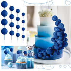 BOUBONI ball toppers for birthday cakes, cupcakes, and desserts.