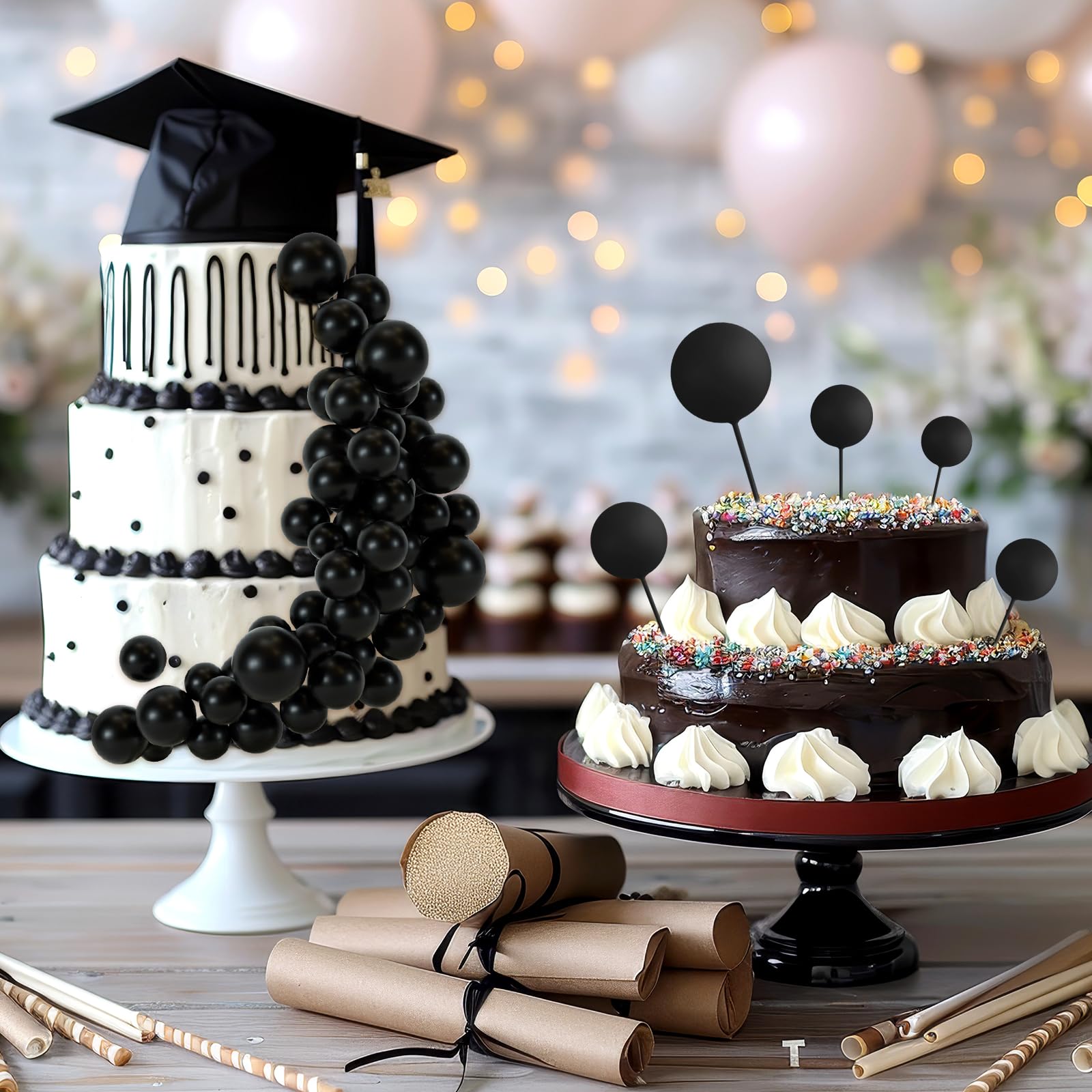 BOUBONI butterfly decor black adds charming accents for extra flair.