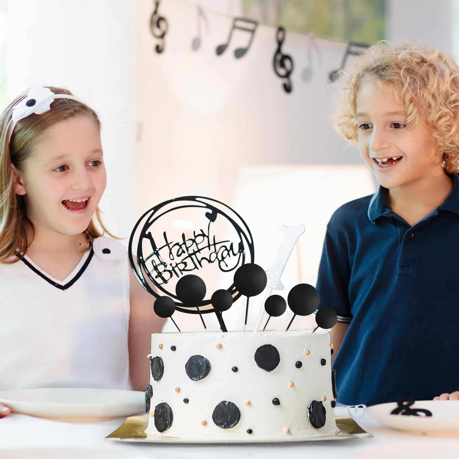 BOUBONI cake decoration collection black enhances party desserts with cohesive styling.