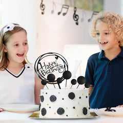BOUBONI cake decoration collection black enhances party desserts with cohesive styling.