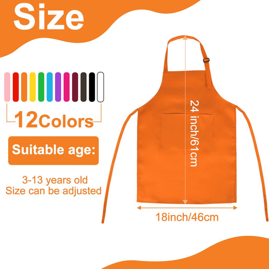 BOUBONI kids apron with adjustable straps for growing kids comfort.