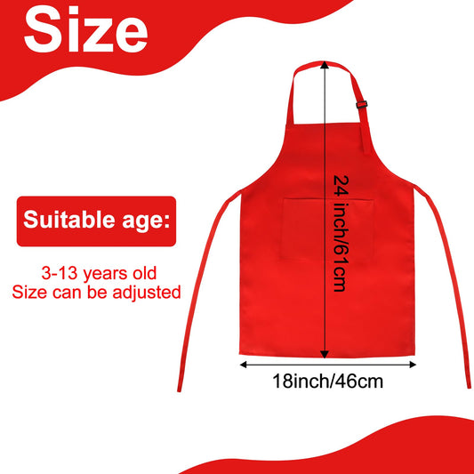 BOUBONI kids apron with adjustable straps fits growing children during crafts and baking.