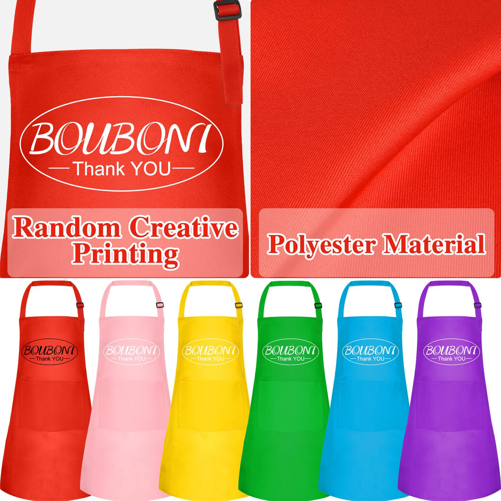 BOUBONI kids apron is easy to clean and quick-drying for busy families.