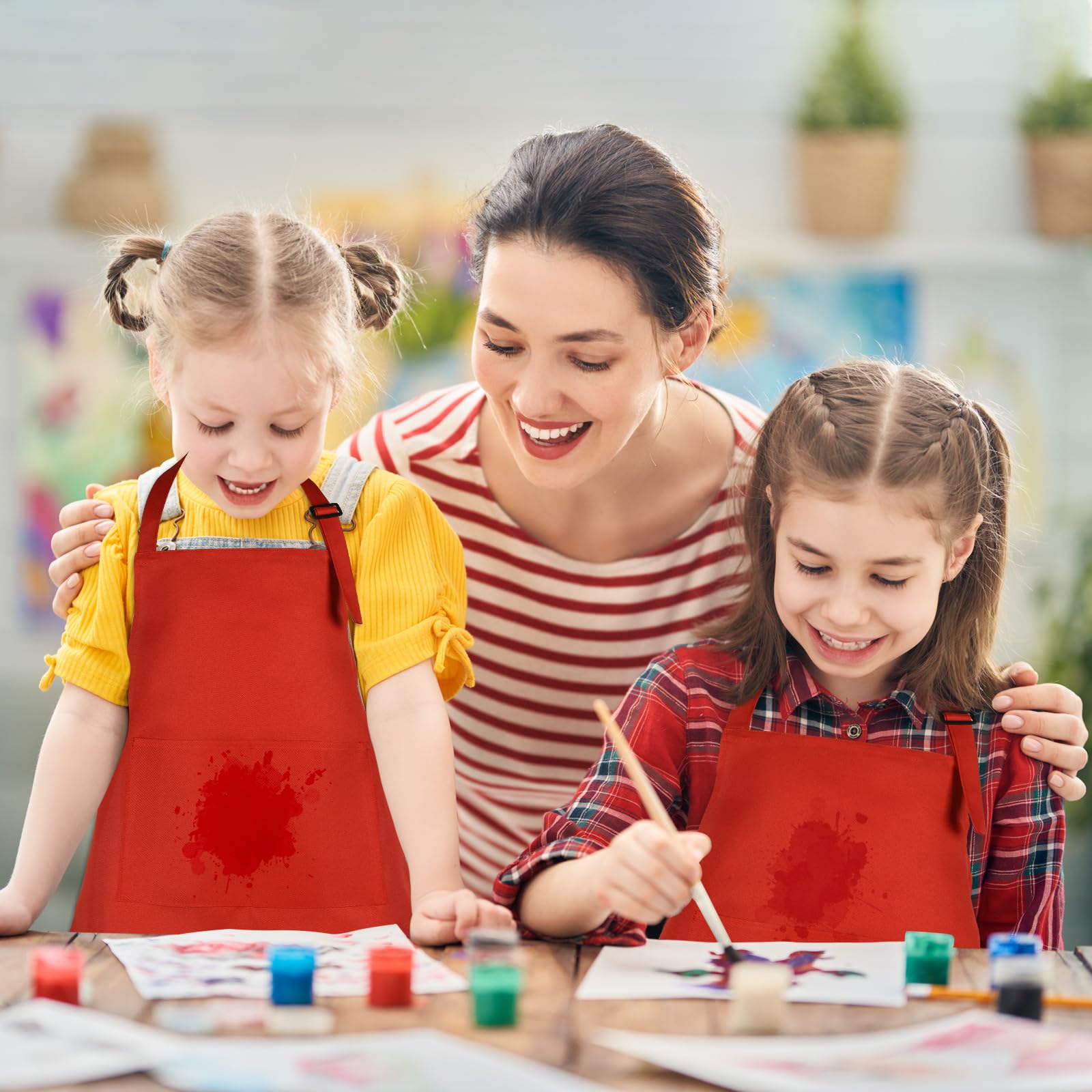 BOUBONI kids apron ideal for cooking, baking, painting and crafts