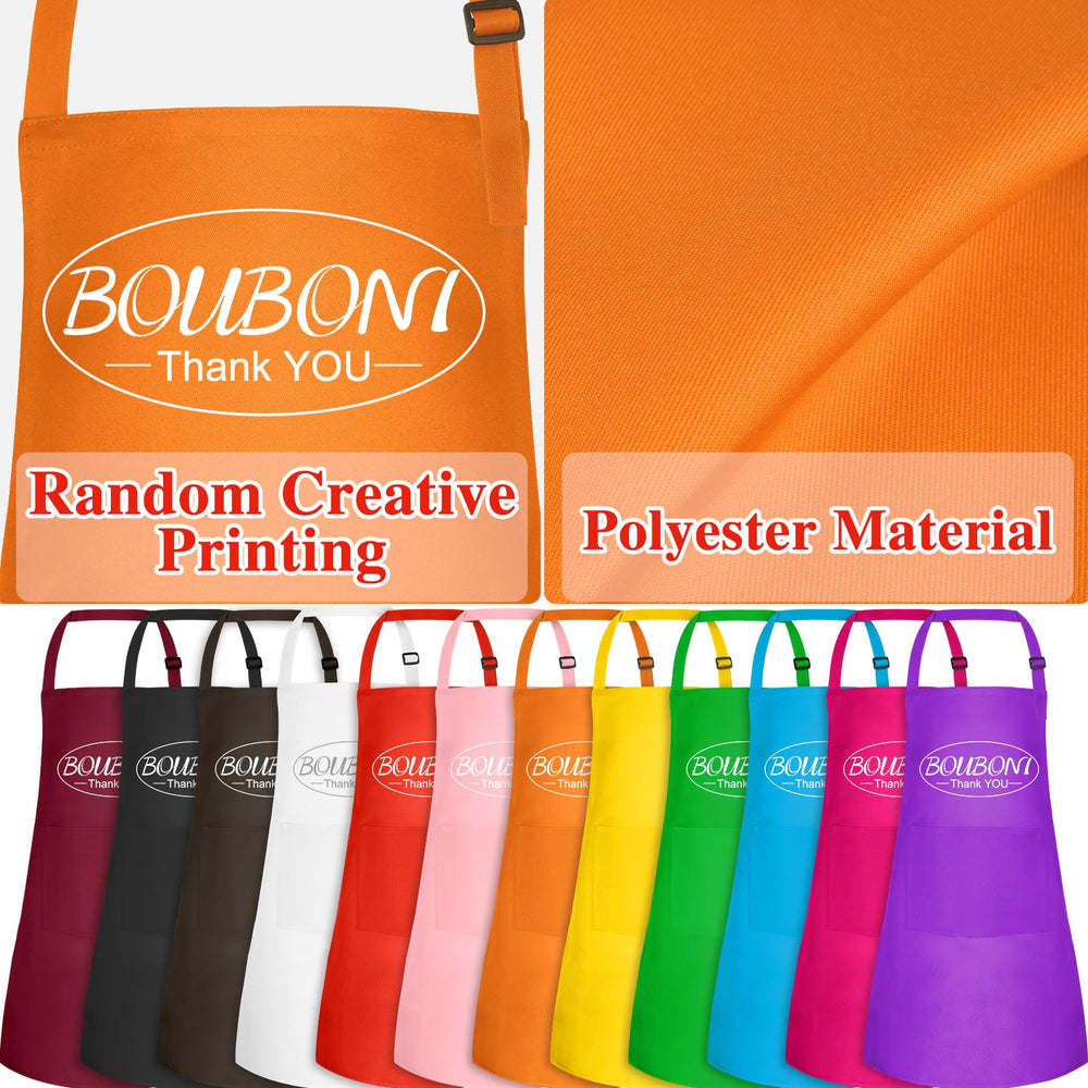 BOUBONI kids apron is machine washable and quick-drying for busy families.