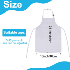 BOUBONI kids apron on child shows adjustable shoulder straps for a comfortable fit.