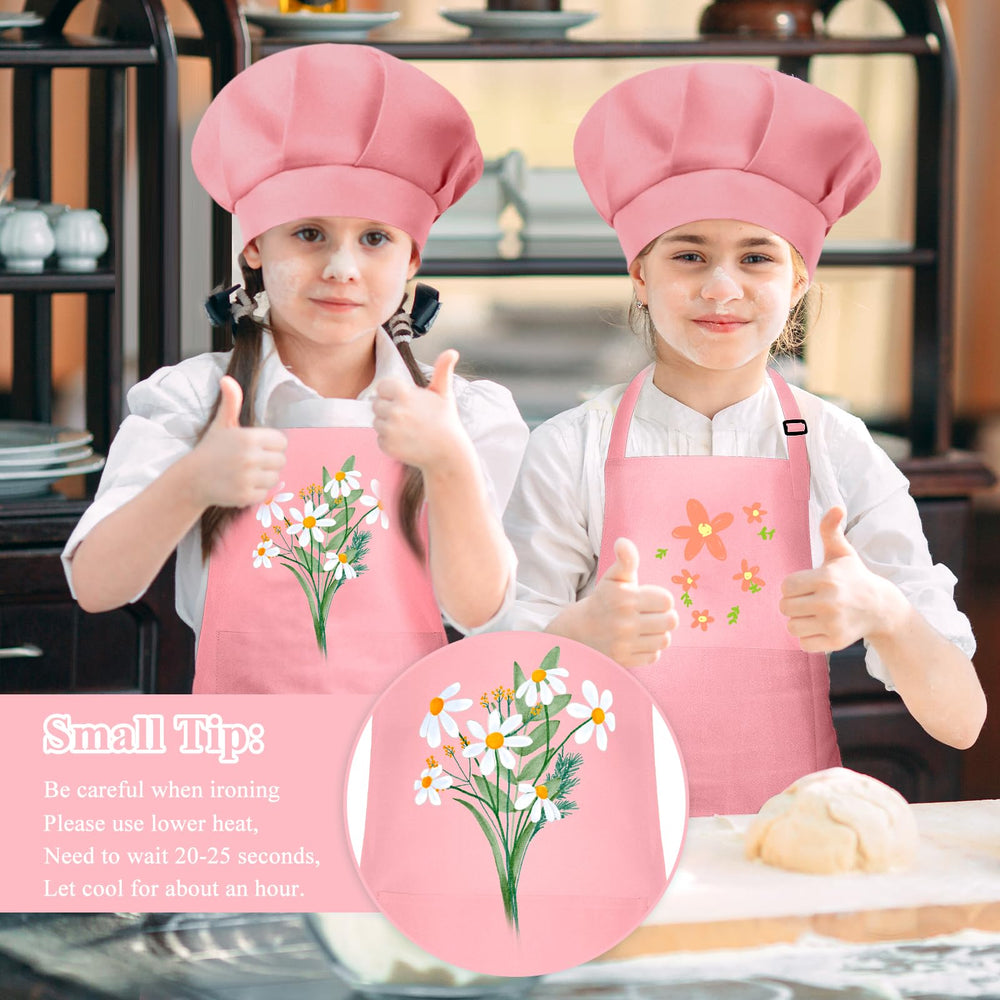 BOUBONI pink apron close-up highlighting two pockets
