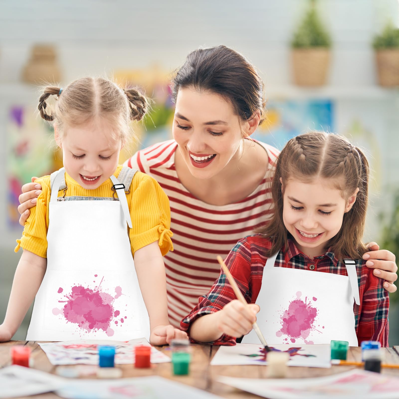 BOUBONI aprons are ideal for cooking, baking, painting, and classroom projects.