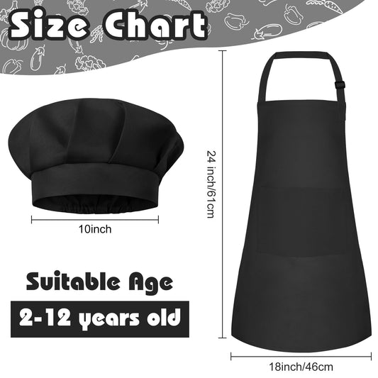 Bouiexye apron with adjustable neck strap supports growing chefs.