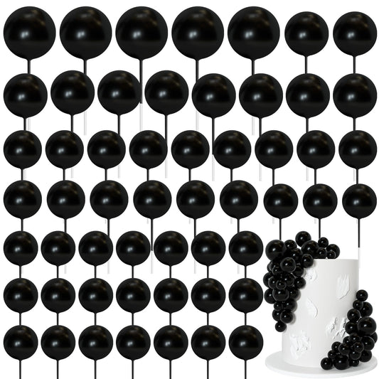 Bouiexye cake balls topper 75pcs for colorful, easy cake decoration.