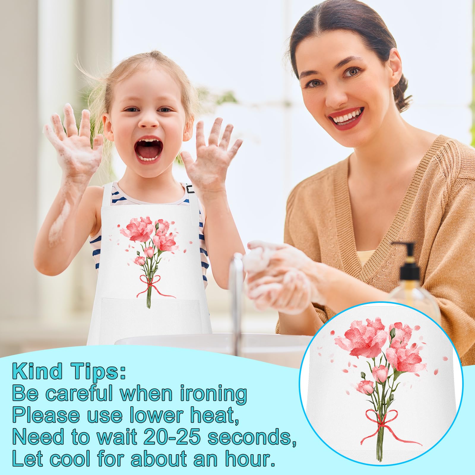 Bouiexye kids apron ideal for painting and crafts with soft touch.