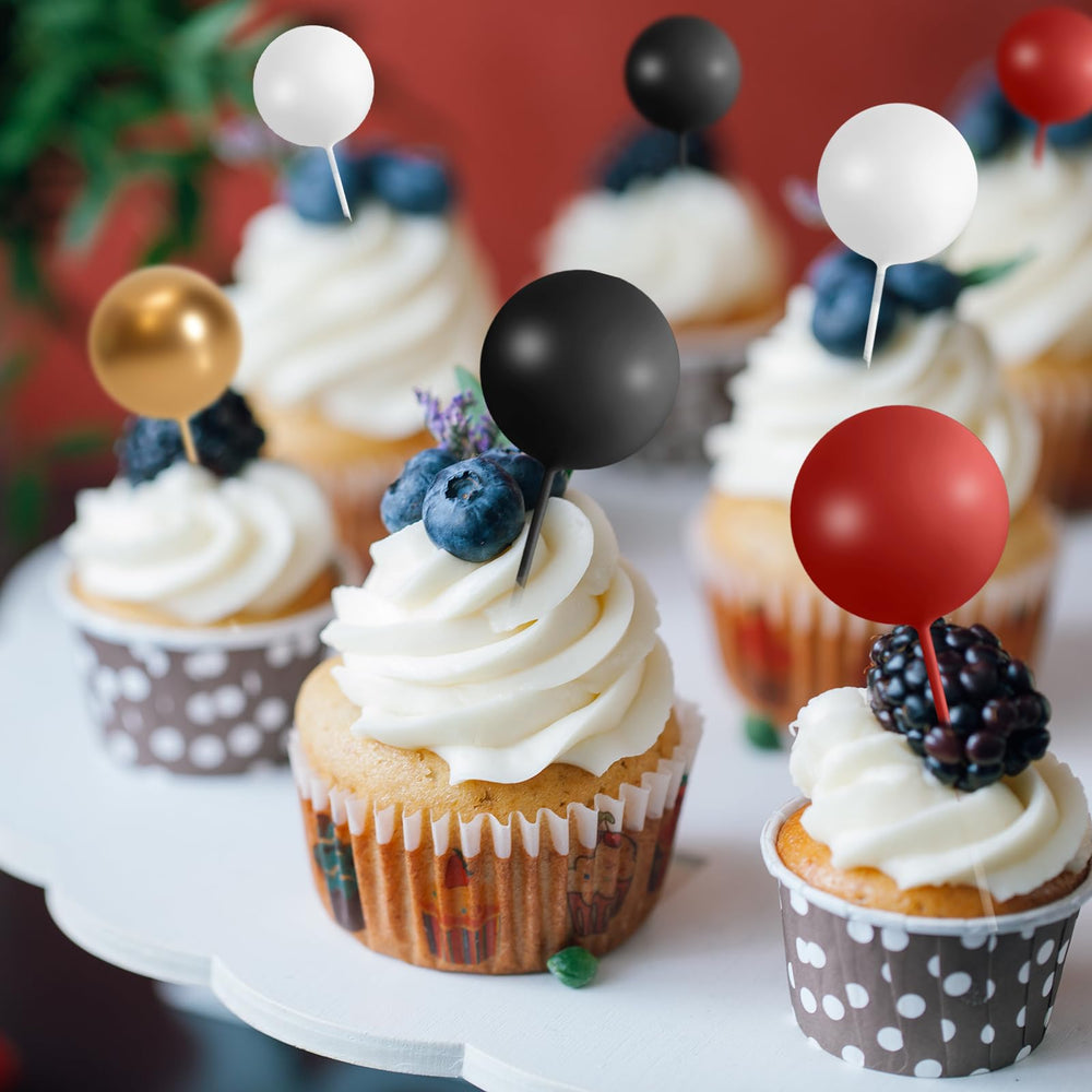Bouiexye mini balloon toppers for festive cake accents
