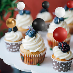 Bouiexye mini balloon toppers for festive cake accents