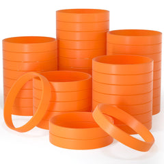 Bouiexye orange wristbands pack front view for team events.