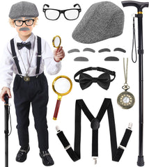 Boutrele old man hat for kids, lightweight and comfortable for daily costume wear