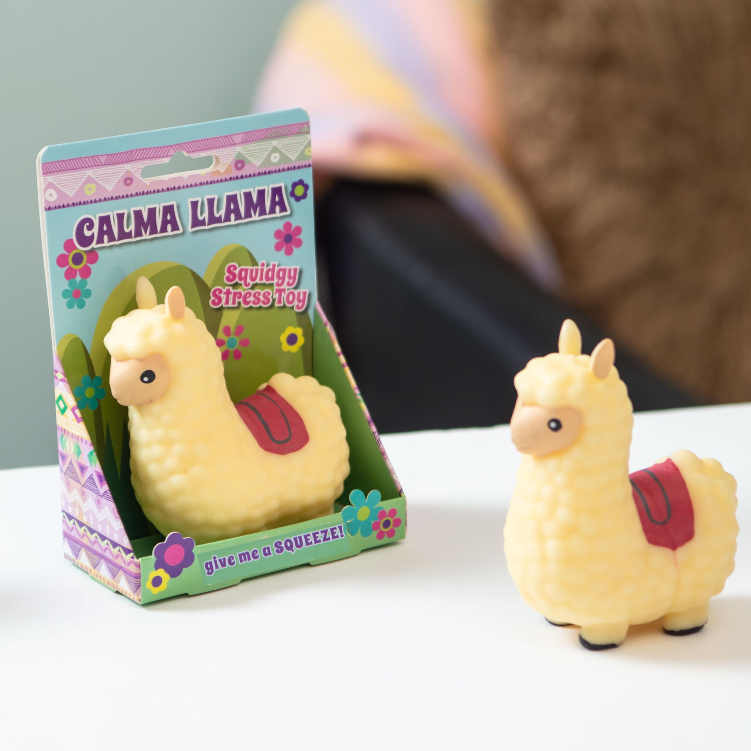 Boxer Gifts Calma llama portable relief for travel and on-the-go sessions.