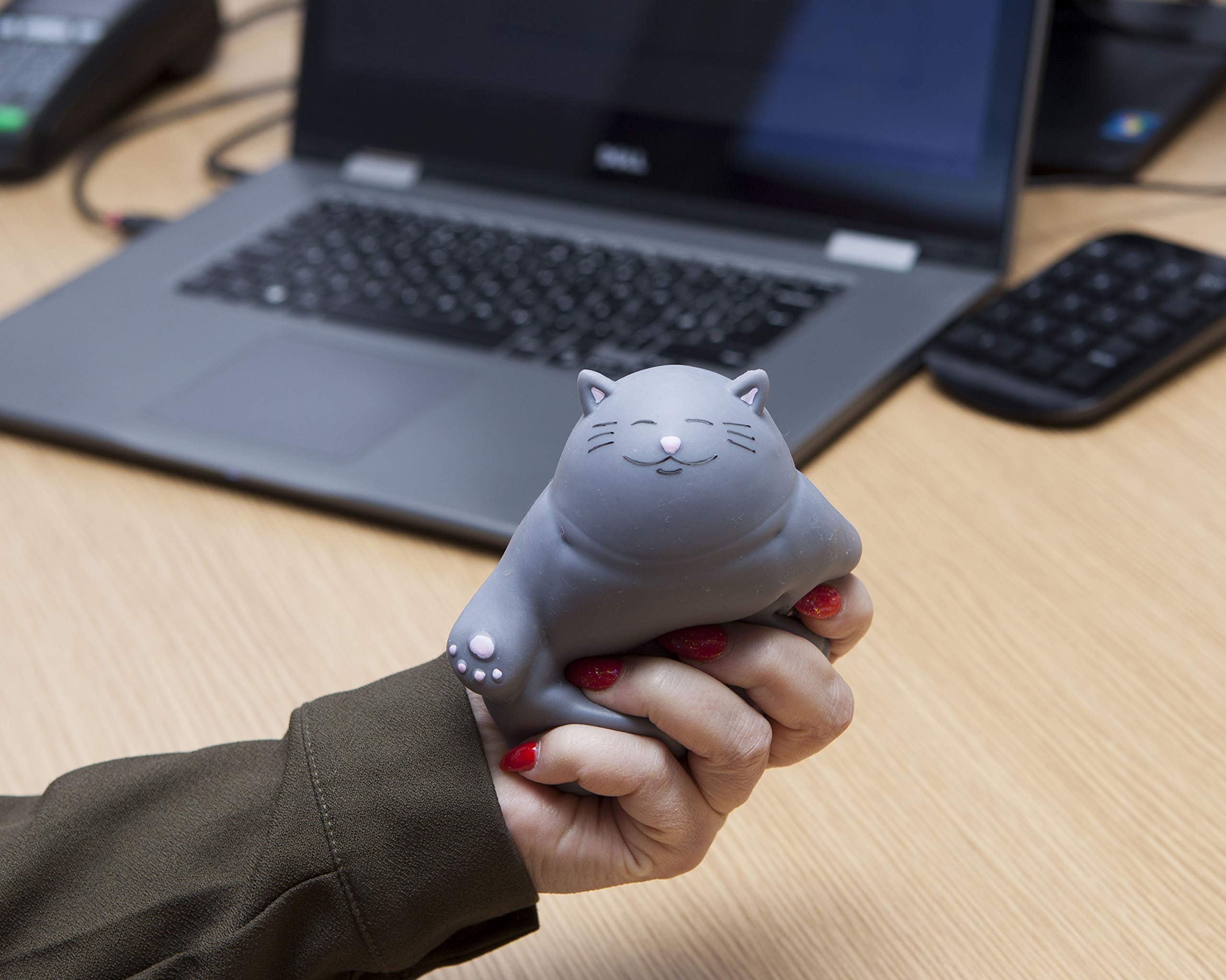Kalma Kitty fidget toy for adults to ease tension at work or study.