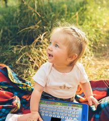Boxiki Kids bilingual ABC learning pad promoting early reading