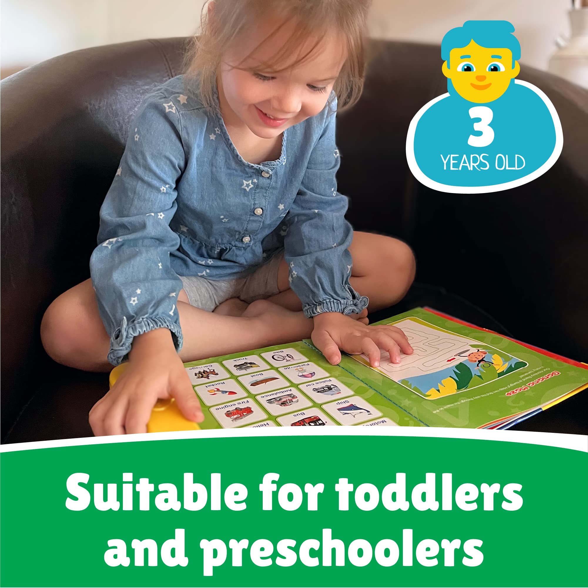 Boxiki Kids ABC sound book independent play builds focus and patience