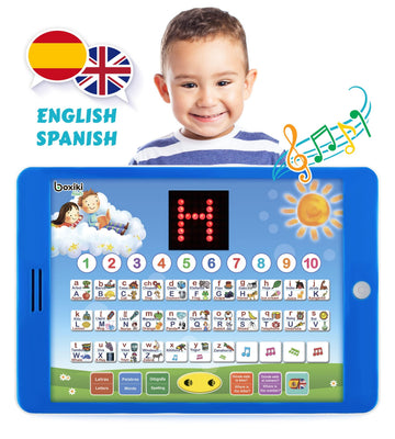 Boxiki Kids tablet displaying Where Is the Number? quiz for number sense