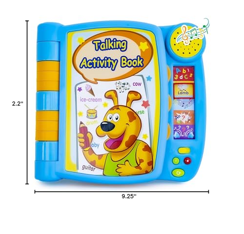 Boxiki Kids Talking Activity Book inside-pages showcase five activities for curious toddlers.