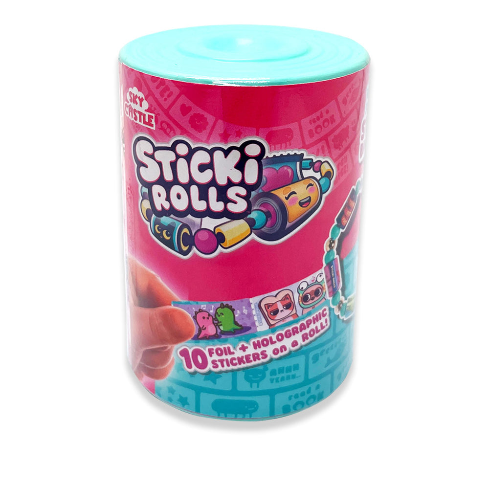 BoxLunch Sticki Rolls cat surprise sticker glows softly for nighttime crafts.