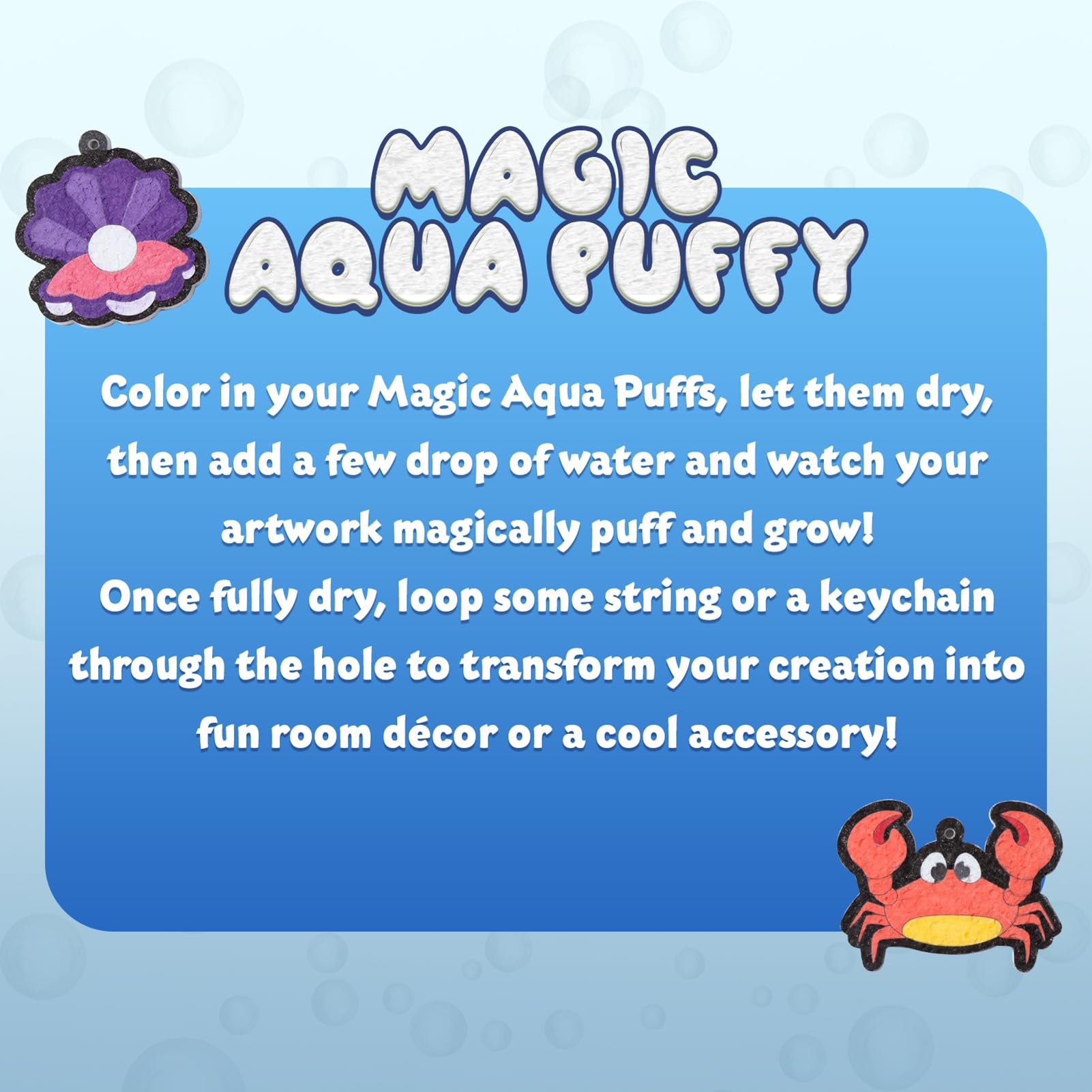BoxNoble Magic Aqua Puffs All-in-One Kit: everything needed for hours of creativity
