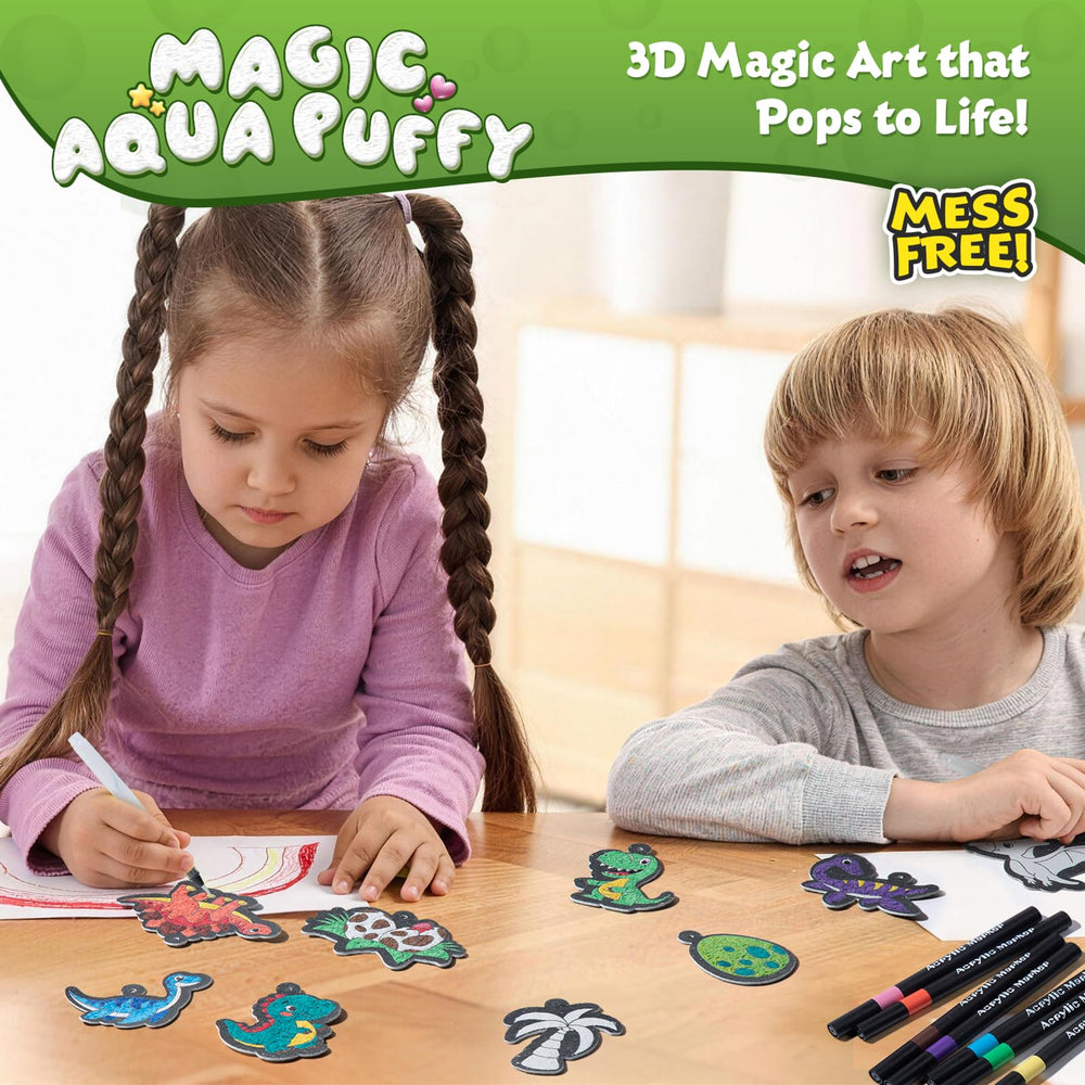 BoxNoble Aqua Puffs sea creature puff, double-sided design for engaging visuals from every angle