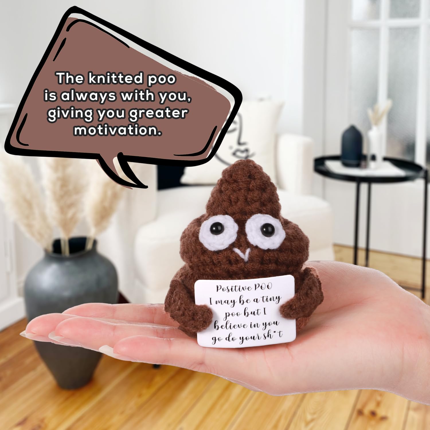 BOXOB Mini Funny Poo Doll portable for school and commute