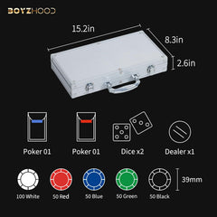 Boyzhood 300-piece set ideal for casual and tournament play.